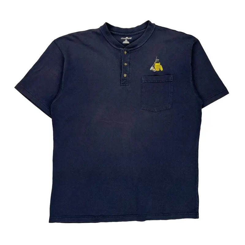 Tall Carhartt T-Shirt - Large Blue Cotton