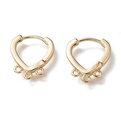 Brass Huggie Hoop Earring Findings