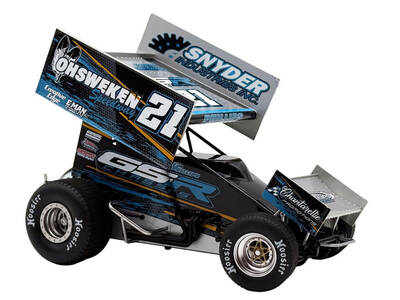 Winged Sprint Car #21 Kyle Phillips GSR Chassis - Ohsweken Speedway (2026) 1/18 Diecast Model Car by ACME