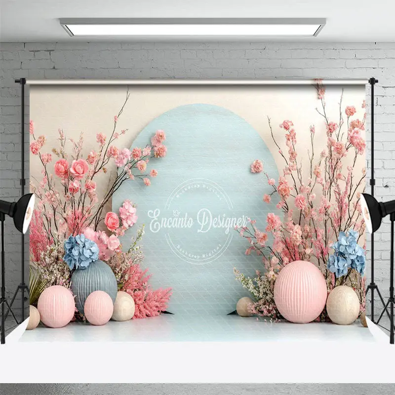 Aperturee Pink Blue Floral Modern Wall Wedding Photo Backdrop, 3X2FT(1MX0.6M), 14 USD, wedding backdrops, ENHD2J71-M