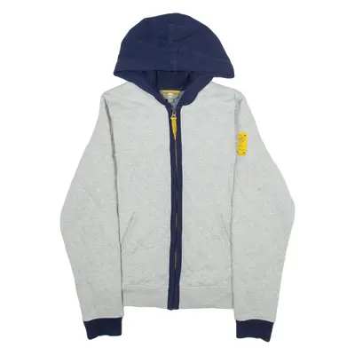 TIMBERLAND Mens Track Jacket Grey 90s Hooded M