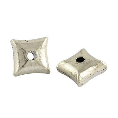 Square Tibetan Style Alloy Beads Spacers