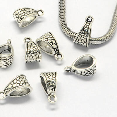 Tibetan Style Alloy Tube Bails