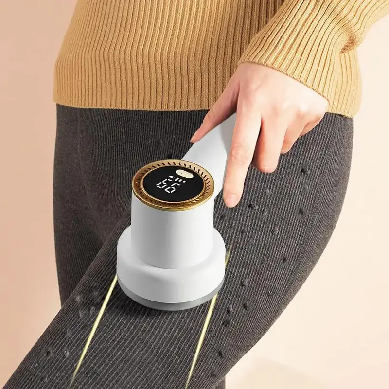 Rechargeable Electric Lint Remover, 3-speed Electric Lint Remover with Mini Roller & LED Digital Display, Household Lint Cl...