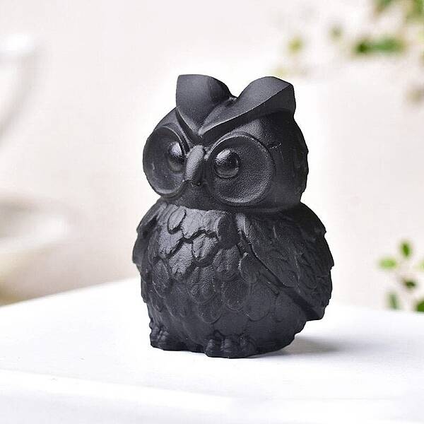 Natural Obsidian Ornament Home Desktop Decoration Craft