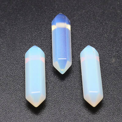 Faceted Opalite Double Terminated Points