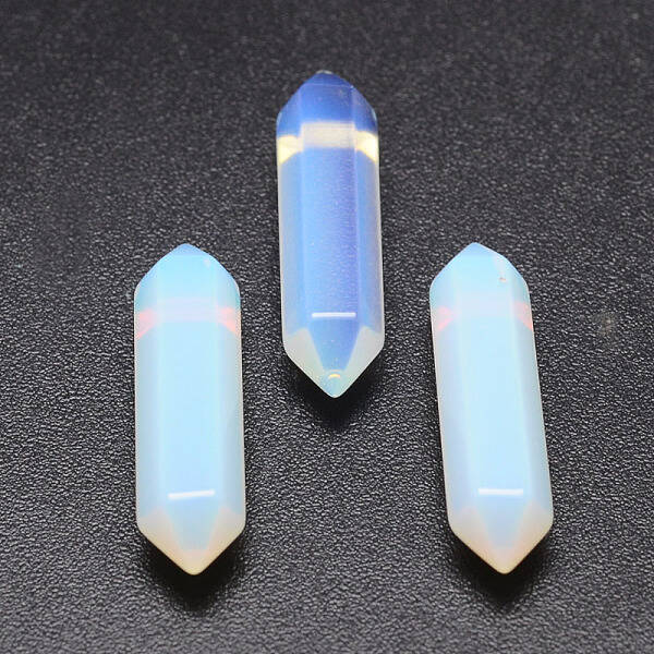 Faceted Opalite Double Terminated Points