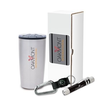 25 Custom Victory 3-Piece Safety Gift Set - Stainless Steel & LED