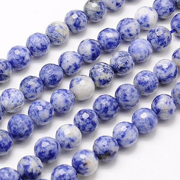 Natural Blue Spot Jasper Beads Strands