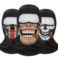 Skull Print Balaclava, 1 Count Cartoon Pattern Full Face Mask, Unisex Sports Face Cover for Cycling, Bicycle, Motorcycle, Out...