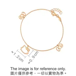 'Hello Kitty' 18K Rose Gold Bracelet