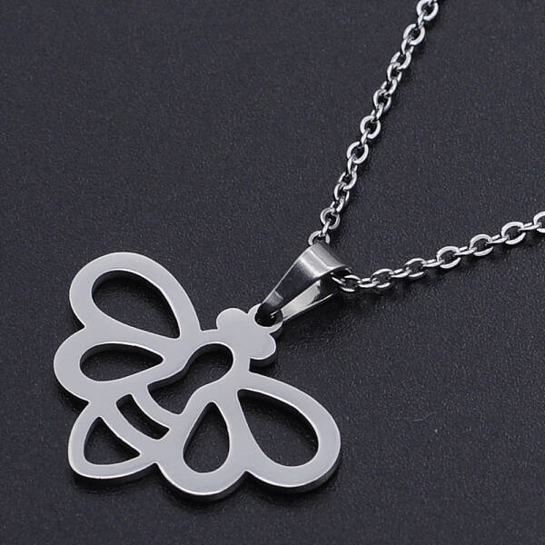 Non-Tarnish 201 Stainless Steel Pendants Necklaces