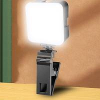 Portable Selfie Light Clip for Summer, Clip-on Pocket Smartphone Selfie Fill Light with Tripod Stand, Universal Selfie LED Li...