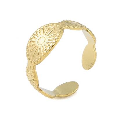 304 Stainless Steel Open Cuff Rings for Women