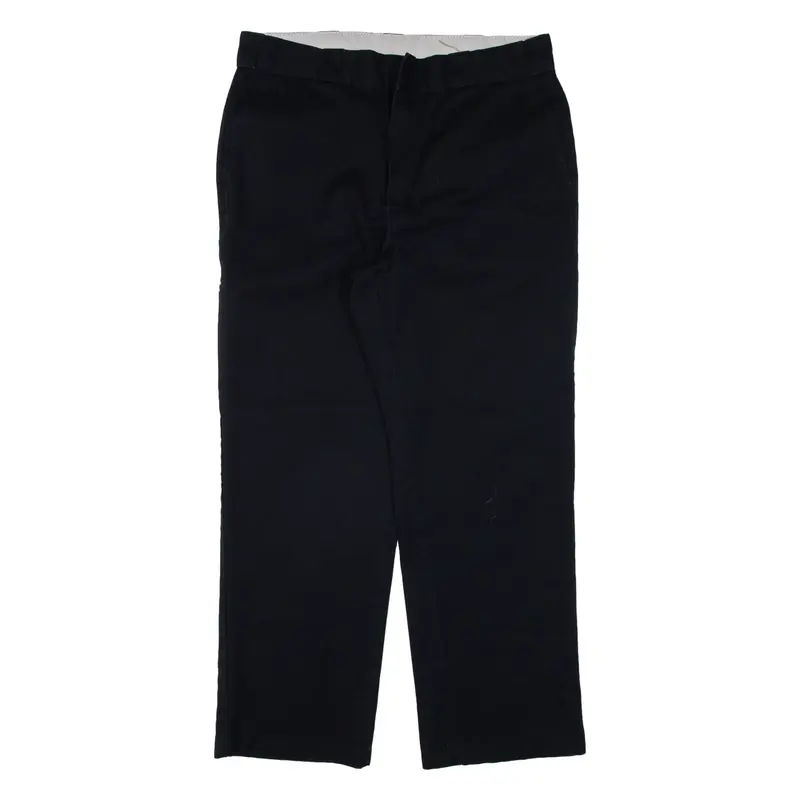 DICKIES Workwear Mens Trousers Black Regular Straight W36 L30