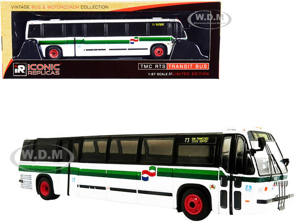 1999 TMC RTS Transit Bus 73 San Francisco Civic Center \