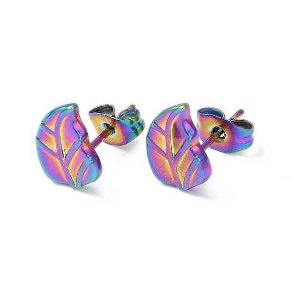 Ion Plating(IP) 304 Stainless Steel Stud Earring for Women