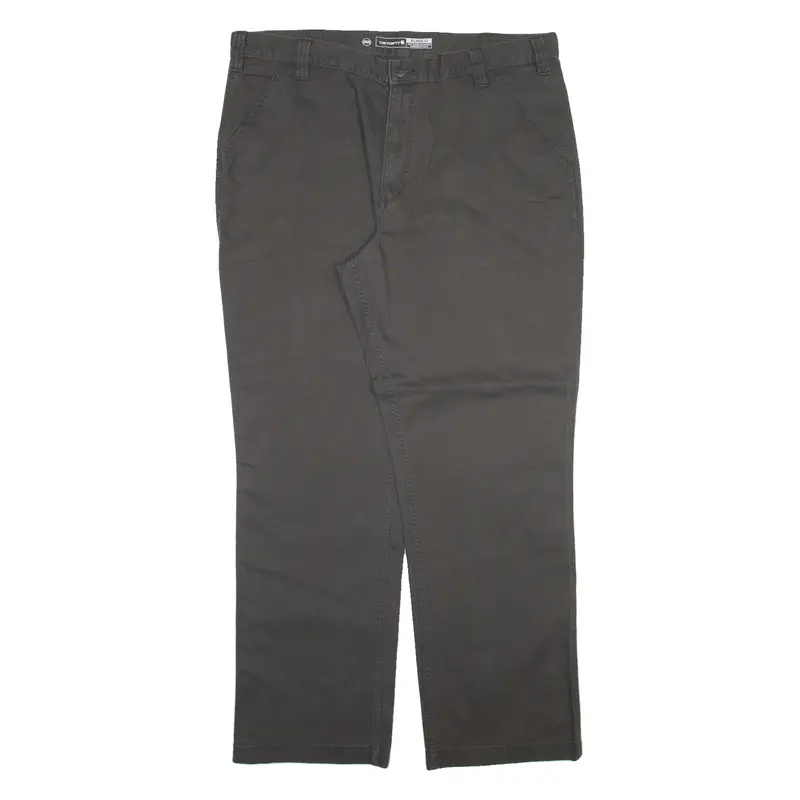 CARHARTT Mens Trousers Grey Relaxed Straight W40 L32