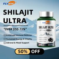 FlyNew Optimal Sh*lajit Ultra 60 Capsules - Made in USA with Essential Minerals for Healthy Aging & Immune System Support - F...