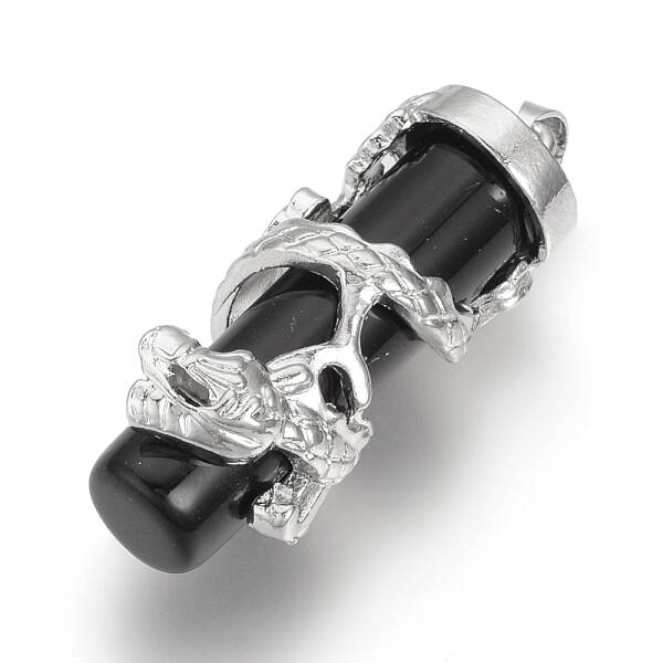 Natural Black Stone Pendants