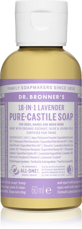 Dr. Bronner'S Lavender Universal Liquid Soap 60ml