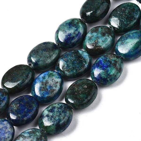 Natural Chrysocolla and Lapis Lazuli Beads Strands