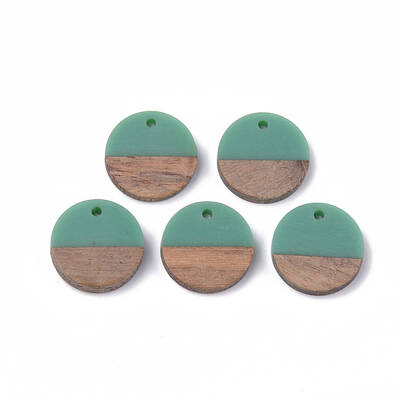 Resin & Walnut Wood Pendants