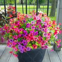 12 Bundles Artificial Flowers for Outdoors, UV Resistant Fake Outdoor Flowers No Fade Faux Outdoor Flowers Plants for Garden ...