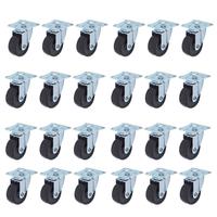 dealsforyoudays findmall  Swivel Caster Wheels 24 Pack 2 Inch Rubber Base with Top Plate and Bearing