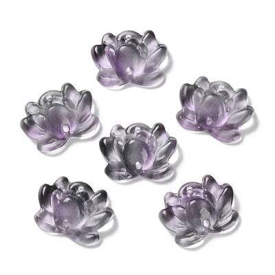Transparent Glass Connector Charms