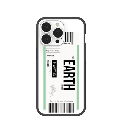 Clear Earthbound iPhone 13 Pro Case With Black Ridge