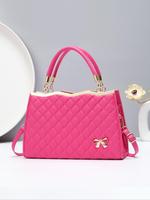 Women's Elegant Quilted Handbag, Fashionable Solid Color Shoulder Bag for Daily Used, Casual Trendy Versatile High-quality Da...