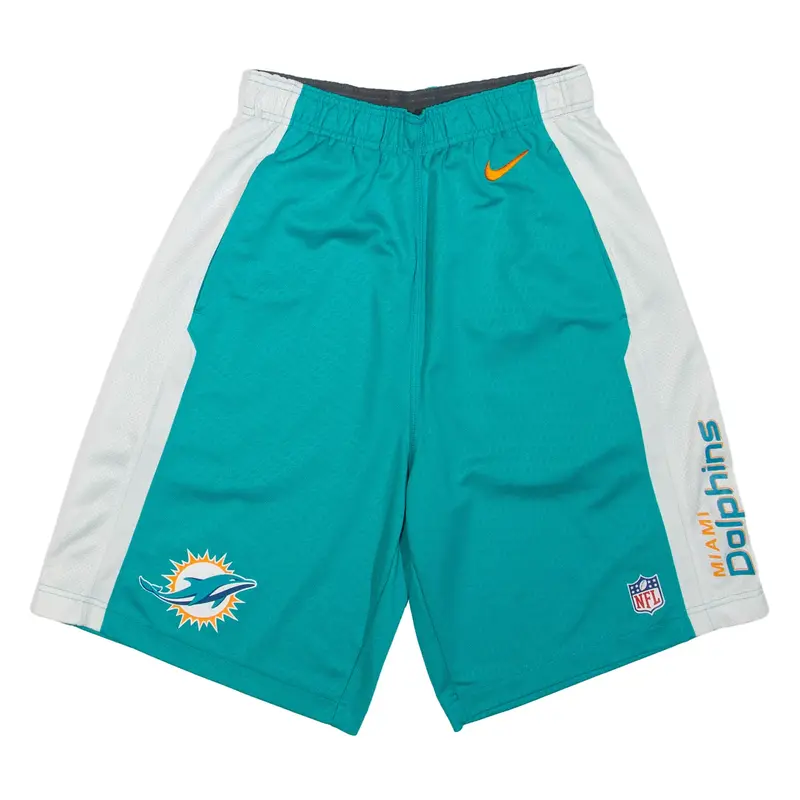NIKE X NFL Miami Dolphins Mens Sports Shorts Blue S W26
