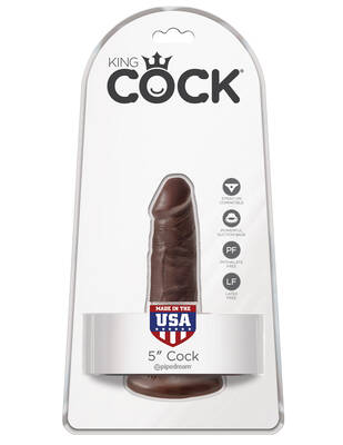 King Cock 5 Cock - Brown