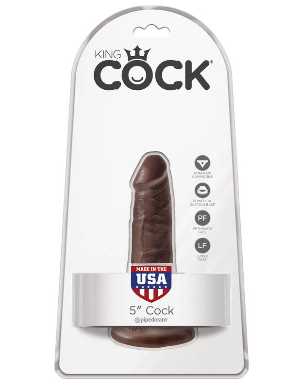 King Cock 5 Cock - Brown