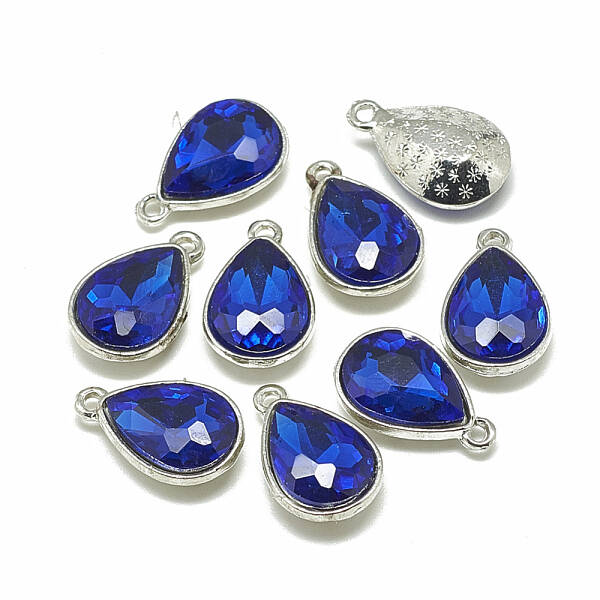 Alloy Glass Charms