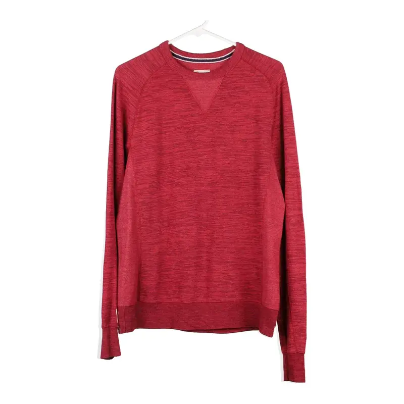 Champion Sweatshirt - Small Red Cotton Blend