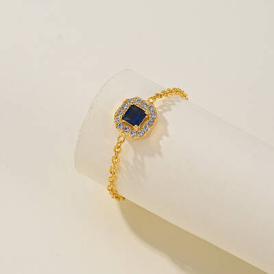 Vintage Minimalist Brass Adjustable Chain Women's Ring