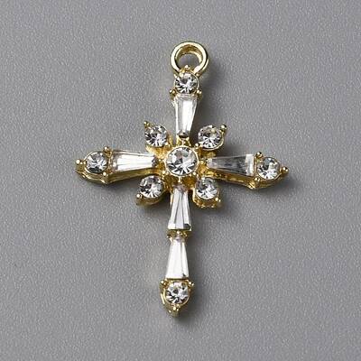 Brass Clear Cubic Zirconia Pendants