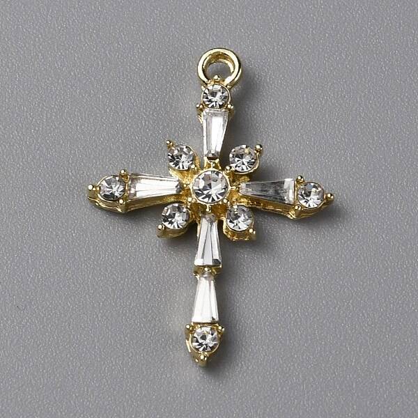 Brass Clear Cubic Zirconia Pendants