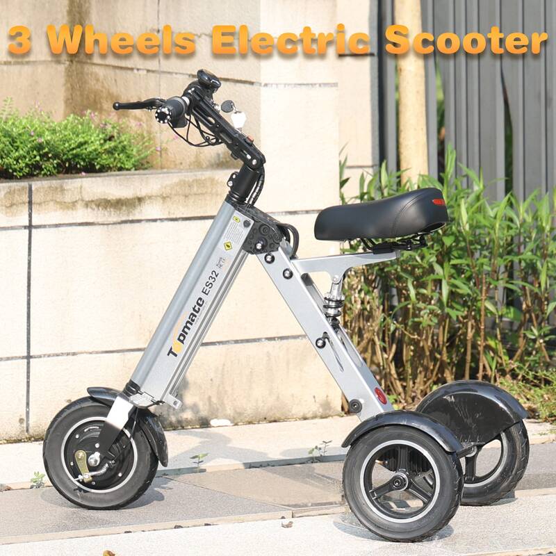 （Used-Excellent Condition) TopMate ES32 Electric Scooter Mini Tricycle, Key Switch 3 Gears, 10 Inches Pneumatic Tires with ...