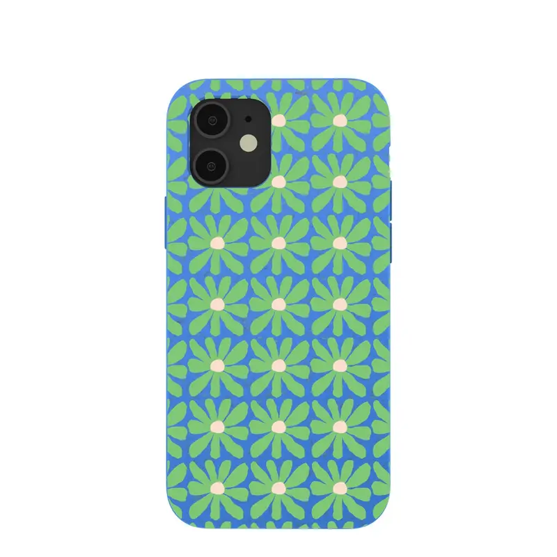 Electric Blue Flower Child iPhone 12/ iPhone 12 Pro Case