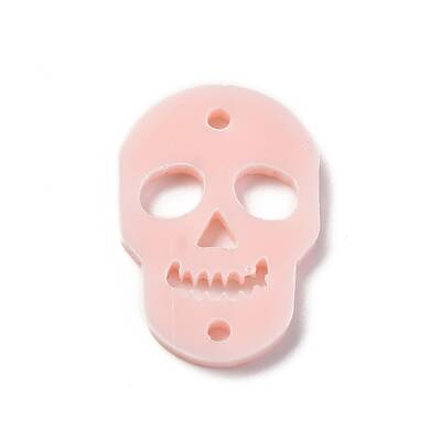 Skull Opaque Acrylic Connector Charms