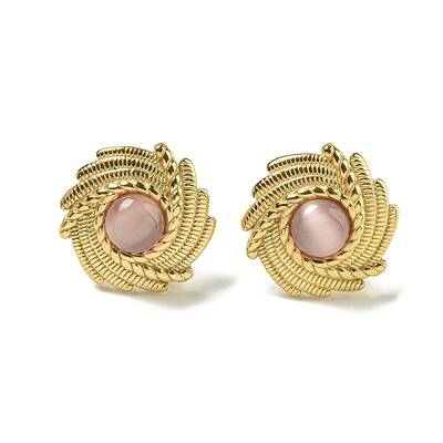 Cat Eye Stud Earrings