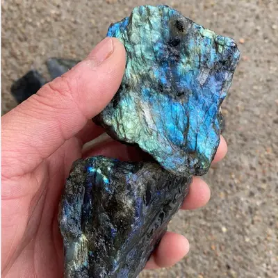 Blue Moonlight Stone Large Grain Crystal Raw Stone | style: 4or5cm 1000g