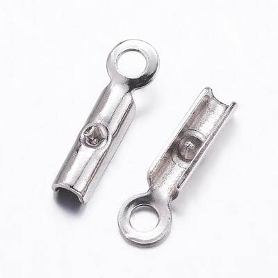 Tarnish Resistant 304 Stainless Steel Folding Crimp Ends