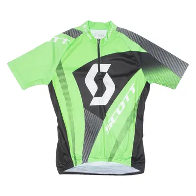 SCOTT Cycling Mens Jersey Green 1/4 Zip M