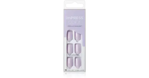 Kiss my face Purplect nails ImPRESS Color picture 30 pieces