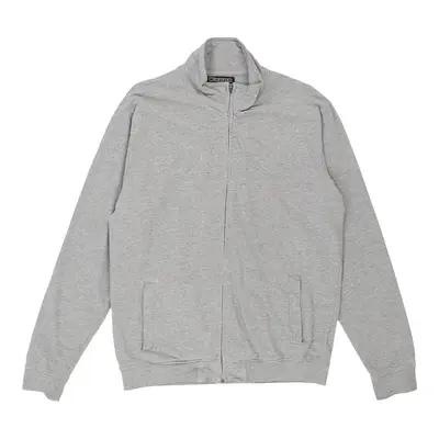 Vintage Kappa Zip Up - XL Grey Cotton