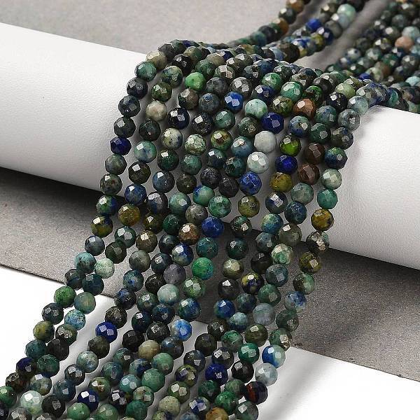 Natural Chrysocolla and Lapis Lazuli Beads Strands